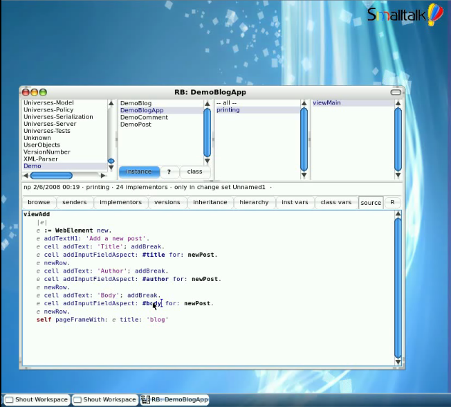 Simple blog screencast